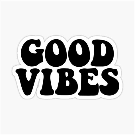 Good Vibes Sticker By Skr0201 Redbubble