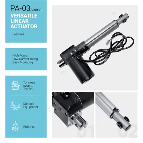 Progressive Automations 12v Linear Electric Actuator 12 Inch 600