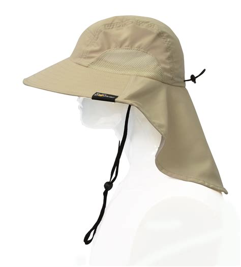 Sun Blocker Unisex Large Bill Flap Sun Hat Camping Hiking Hunting