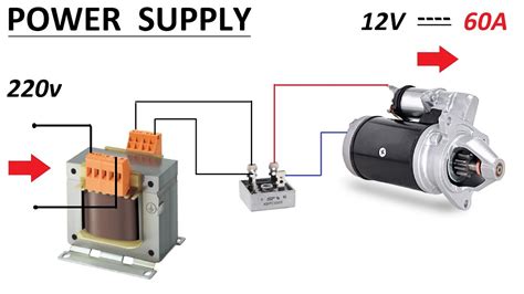 Make 12v 60a Power Supply For Dc Motor Using 220v Ups Transformer