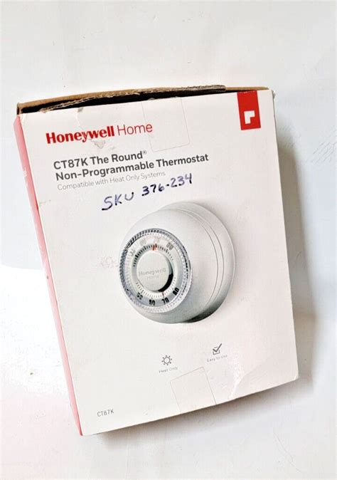 Honeywell Home Round Non Programmable Thermostat W 1h Single Stage