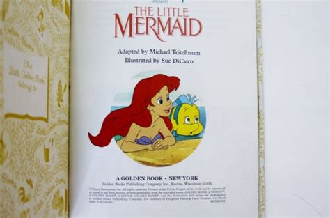Walt Disney S The Little Mermaid Little Golden Book C 1999 2003 Ubicaciondepersonas Cdmx Gob Mx