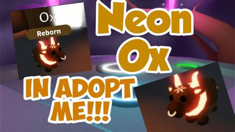 Making A Neon Ox In Adopt Me Roblox Adopt Me Youtube