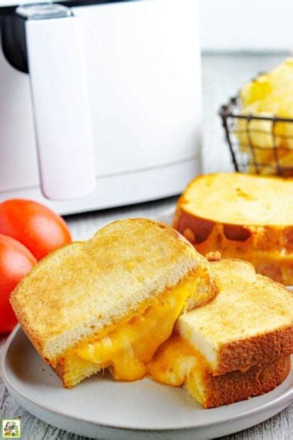 Easy Air Fryer Grilled Cheese Sandwich Recipe This Mama Cooks On A Diet