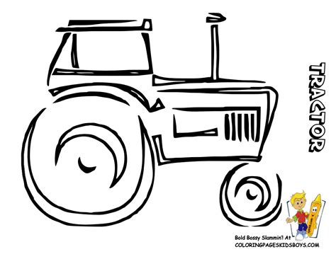 Tractor Coloring Pages To Print 3 Free Farm Tractors Tractor Coloring