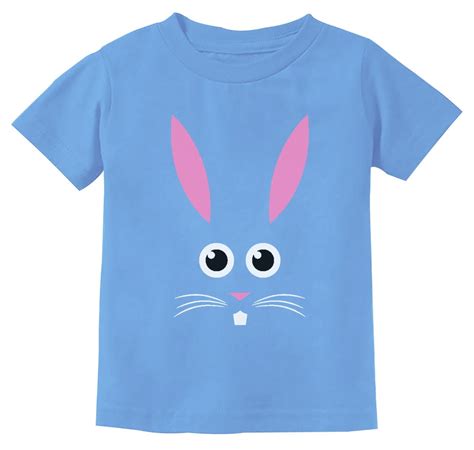 Tstars Boys Unisex Easter Holiday Shirts Bunny Face Shirt Cute Little
