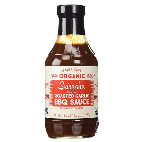 Trader Joes Organic Sriracha And Roasted Garlic Bbq Sauce Wonderfulmomlk