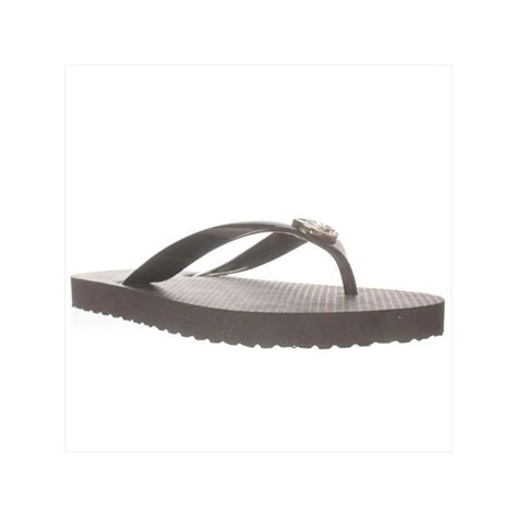 Michael Kors Womens Michael Michael Kors Mk Flip Flop Thong Logo