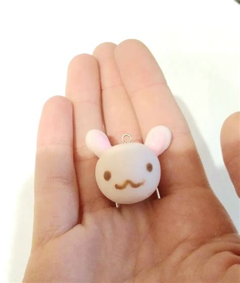 Baby Kawaii Bunny Polymer Clay Charm Cute Mini Polymer Clay Etsy