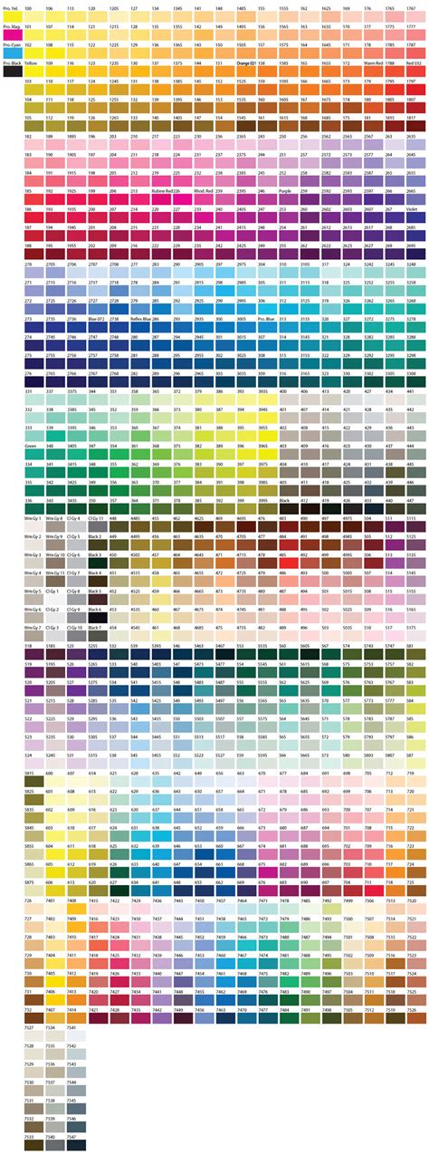 Pantone Color Chart Download