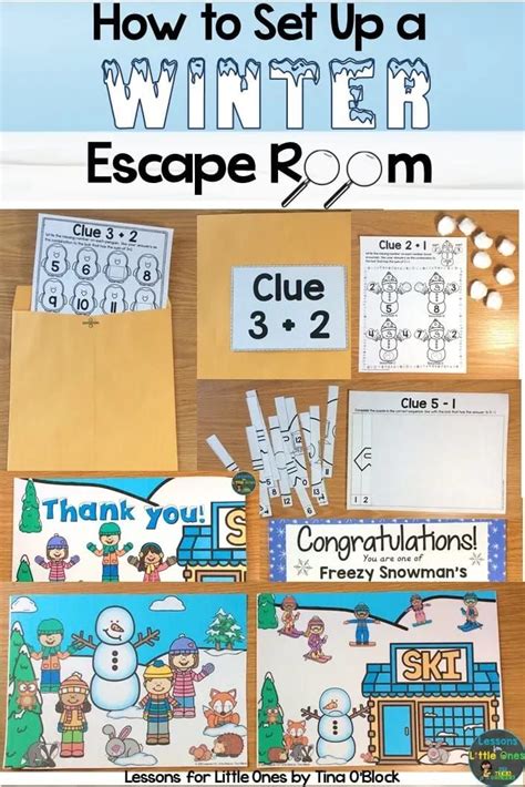 How To Set Up A Fun Winter Themed Escape Room For Young Students