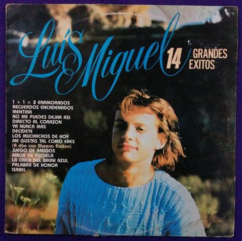 Luis Miguel 14 Grandes Exitos Compilation Emi 1989 Venezuela