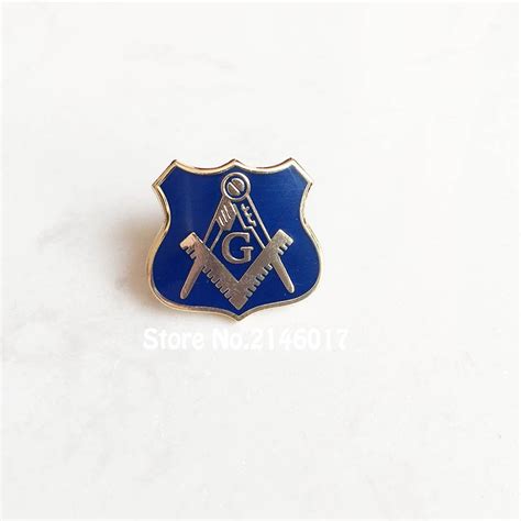 50pcs masonic freemason pin brooch customized soft enamel lapel pins free masons badge metal