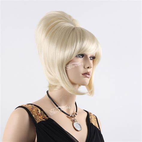 Stfantasy 17 Elegant Blonde Beehive Wigs For Women Kanekalon Fiber