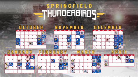 Thunderbirds Reveal 2017-18 Regular Season Schedule | Springfield ...