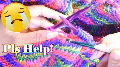 How To Pick Up A Dropped Stitch In Knitting Youtube