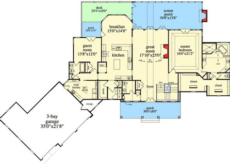 Plan 29876rl Mountain Ranch With Walkout Basement Floor Plans Ranch