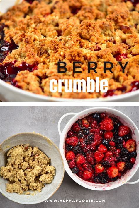 Mixed Berry Crumble With Streusel Topping Recipe Berry Crumble