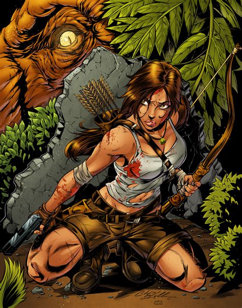 Lara Croft Tomb Raider Расхитители гробниц Лара крофт Динозавры