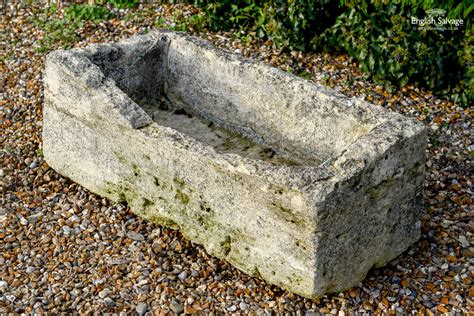 Antique rectangular stone trough