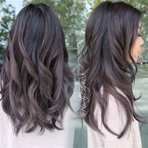 Ky color { ista } on instagram: dark brown purple ash. | hair ideas | Pinterest | Dark ...