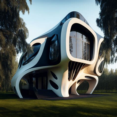 Zaha Hadid Inspired Ai Generated Architecture Interior Midjourney