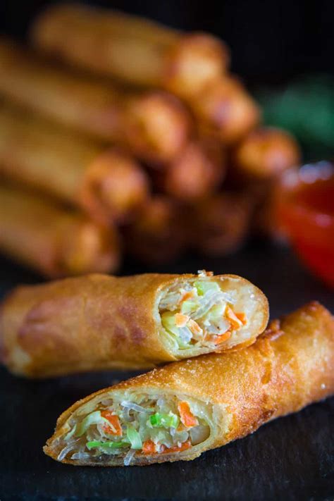 I kneed with water and salt and prepare a soft dough out of it. Fried Spring Rolls (VIDEO) - Simply Home Cooked