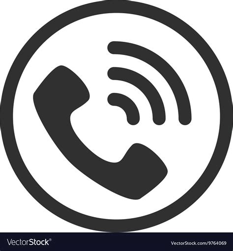 Icon Phone Call Royalty Free Vector Image Vectorstock