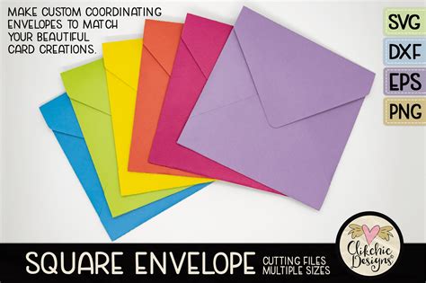 Make Beautiful Custom Designed Envelopes With Square Envelope Svg