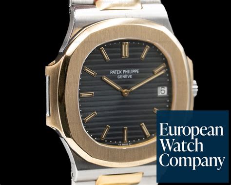 Patek Philippe 37001 Nautilus Jumbo Ss 18k Yellow Gold 30470