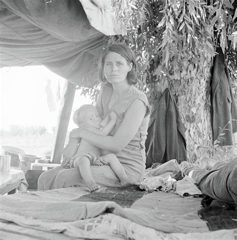 Drought Refugees From Oklahoma Camping By The Roadside In California