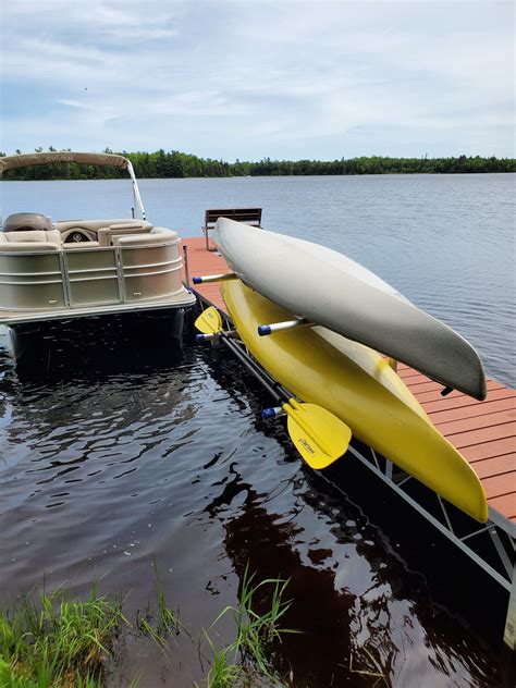 Double Kayak Rack Dockside Storage For Kayaks