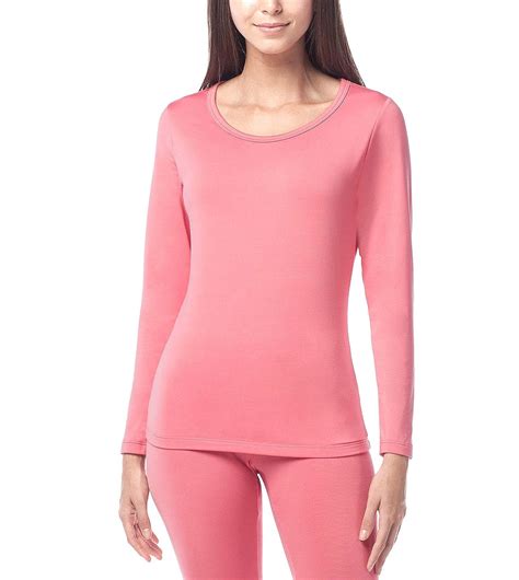 Lapasa Womens Thermal Underwear Top Only Warm Lightweight Thermal