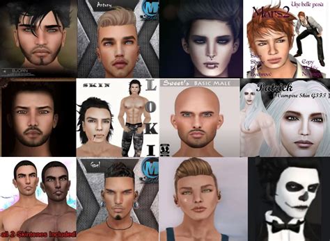 L L Male Second Life Skins Skin Second Life Life