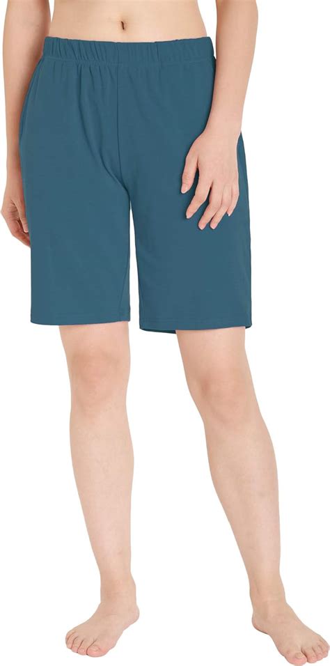 Buy Weintee Womens Knit Shorts Jersey Bermuda Shorts With Pockets M