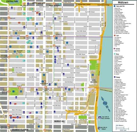 Map Of Midtown Manhattan Printable Printable Walking Map Of Midtown Photos