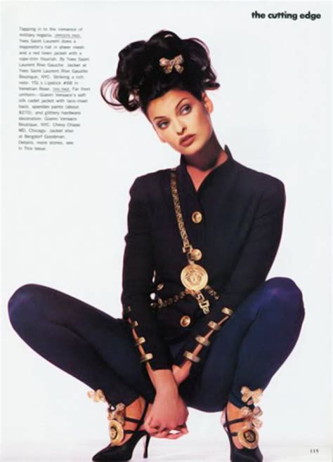 Linda Evangelista Editorial Fashion Vintage Versace Linda Evangelista