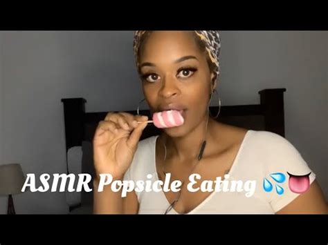 ASMR Popsicle Eating Sloppy Mouth Sounds ASMRbyJ