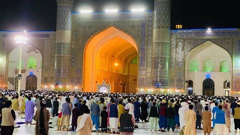 نماز تراویح در مسجد جامع بزرگ هرات 🇦🇫 ️ Youtube