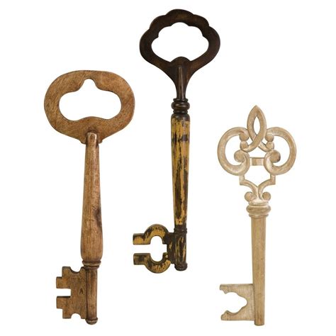 Wooden Skeleton Key Wall Art With Images Key Wall Decor Decorative