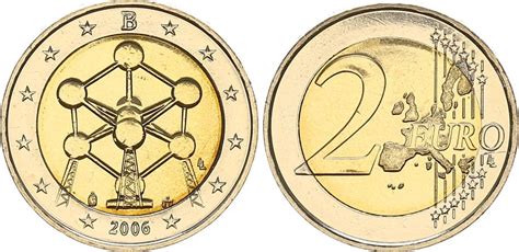 2 Euro 2 € Münze Belgien 2006 Atomium Ch Unc Ma Shops