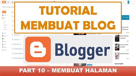 Membuat Halaman Di Blogspot Blogger Tutorial Blogger Part 1013