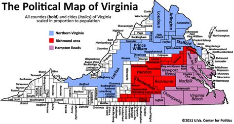 The Geography Of Power A Political Map Of Virginia