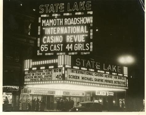 State Lake Theater Marquee Chicago 1940 Cinema Treasures