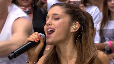 Ariana Grande Gets A Big Reception On Today Plaza