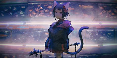 Wallpaper Id 131079 Anime Anime Girls Animal Ears Cat Ears Cat