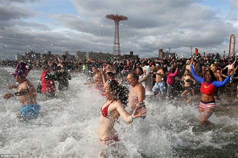 Thousands Ring In The New Year With Annual Polar Bear Plunge Daily