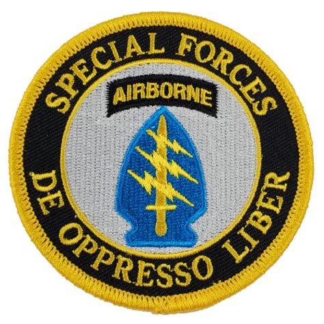 Us Army First 1st Special Forces Sf Command Round Patch Airborne 898