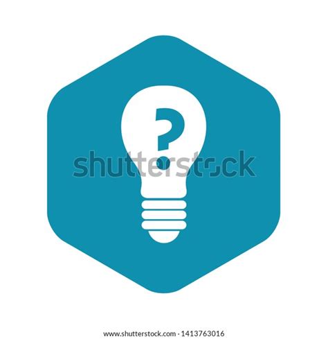 light bulb question mark inside icon stock vector royalty free 1413763016 shutterstock