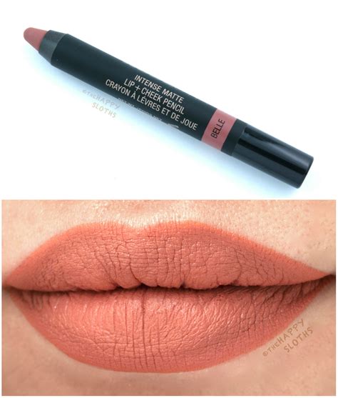 Nudestix Intense Matte Lip Cheek Pencil In Belle And Raven Review And Swatches The